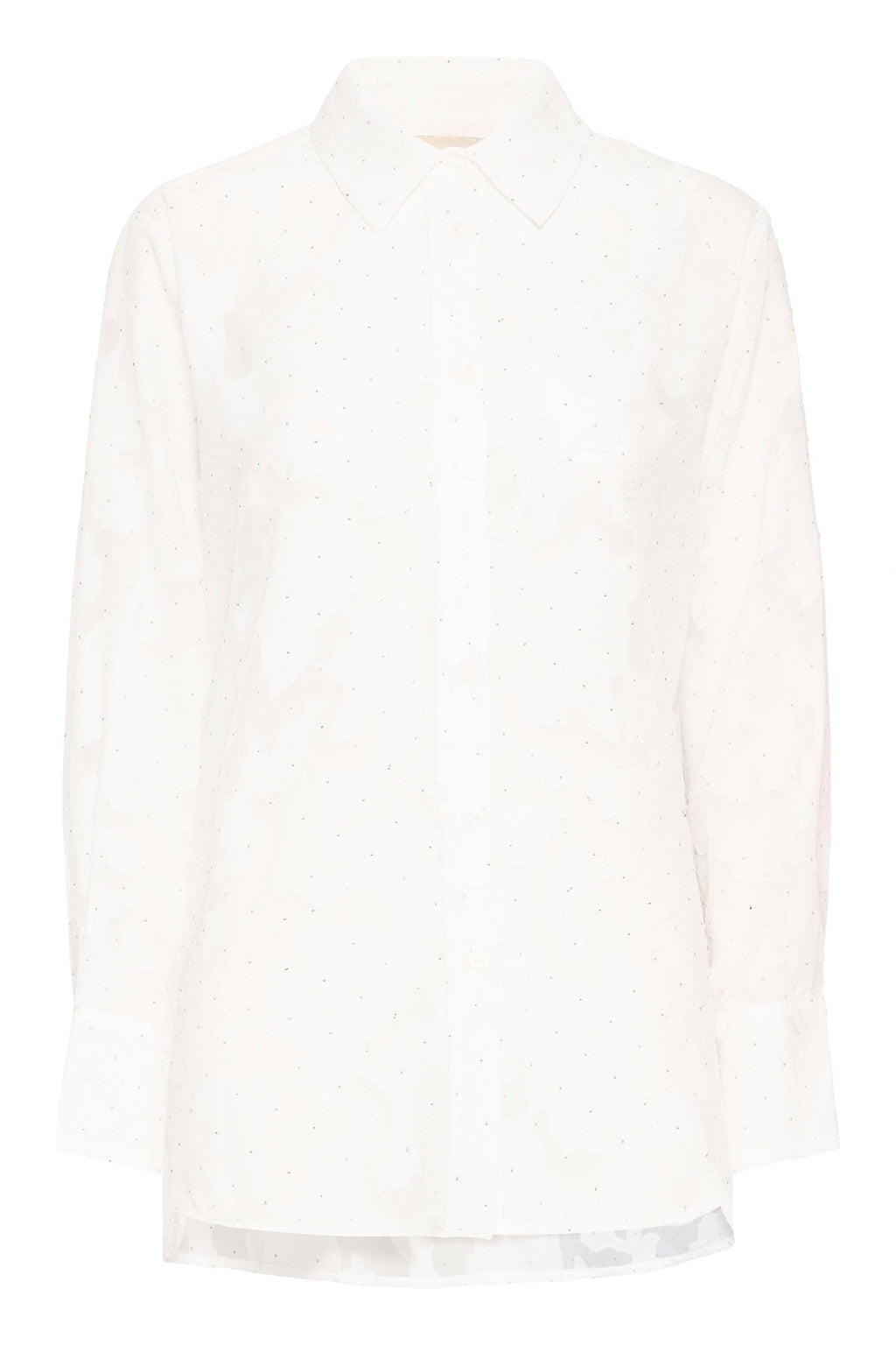Fransa 20617288 FRRHINESTONE White Embellished Shirt - Dotique - Fransa