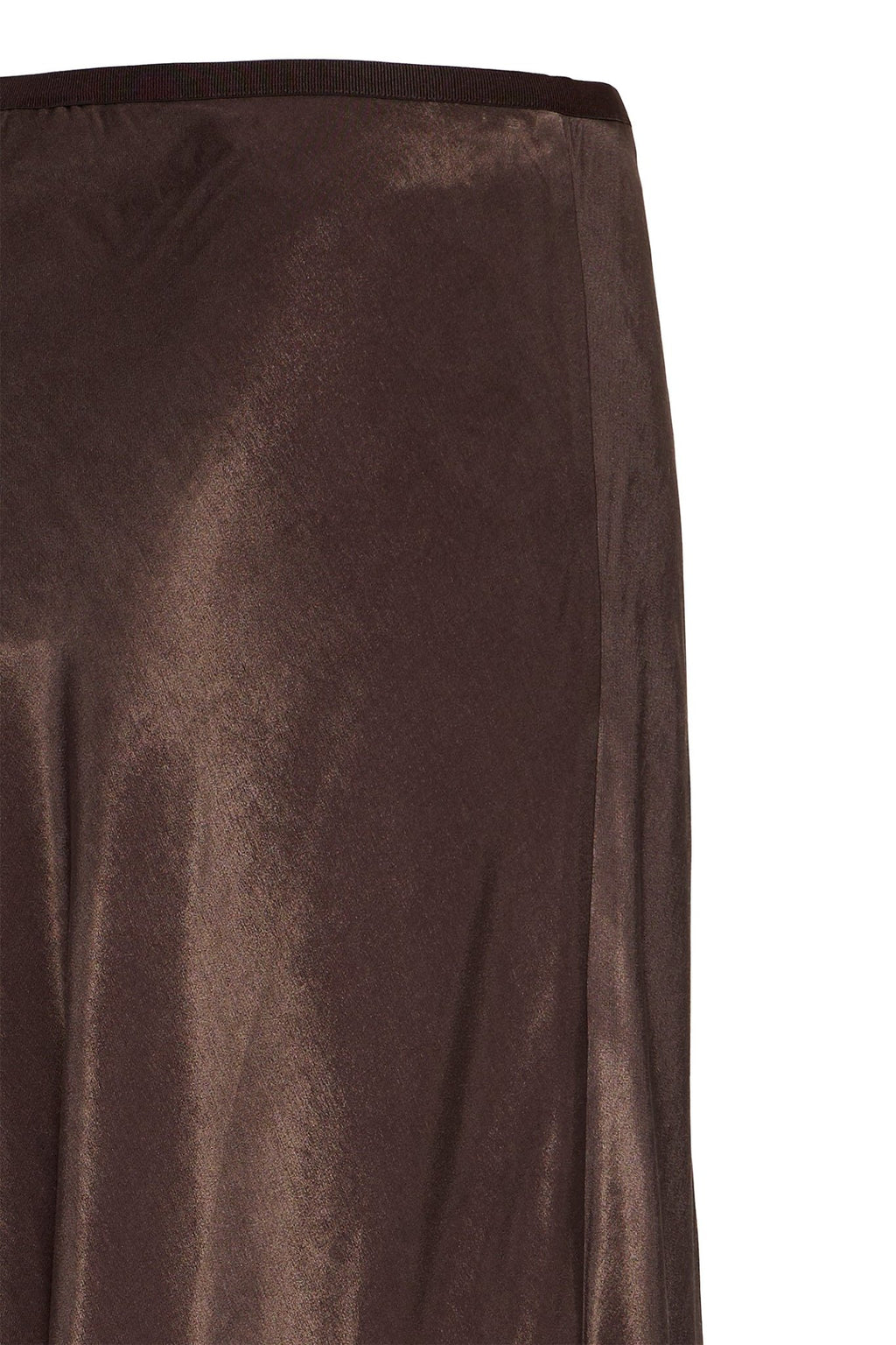 Fransa 20617291 FRSHINA Chocolate Torte Brown Satin Skirt - Dotique - Fransa