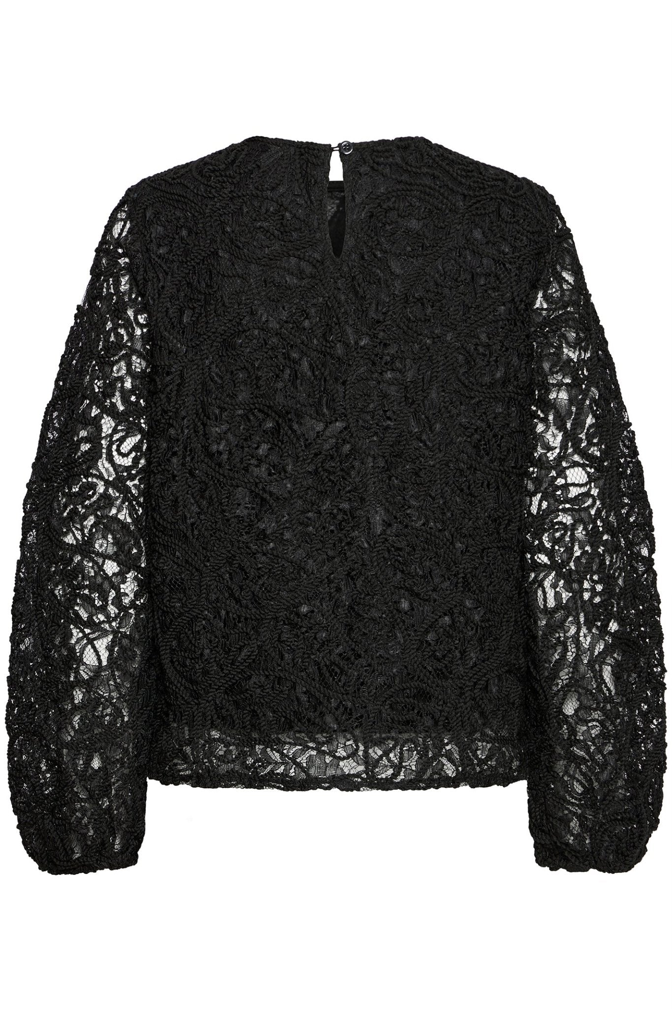 Fransa 20617313 FRSIRA Meteorite Black Lace Blouse - Dotique - Fransa