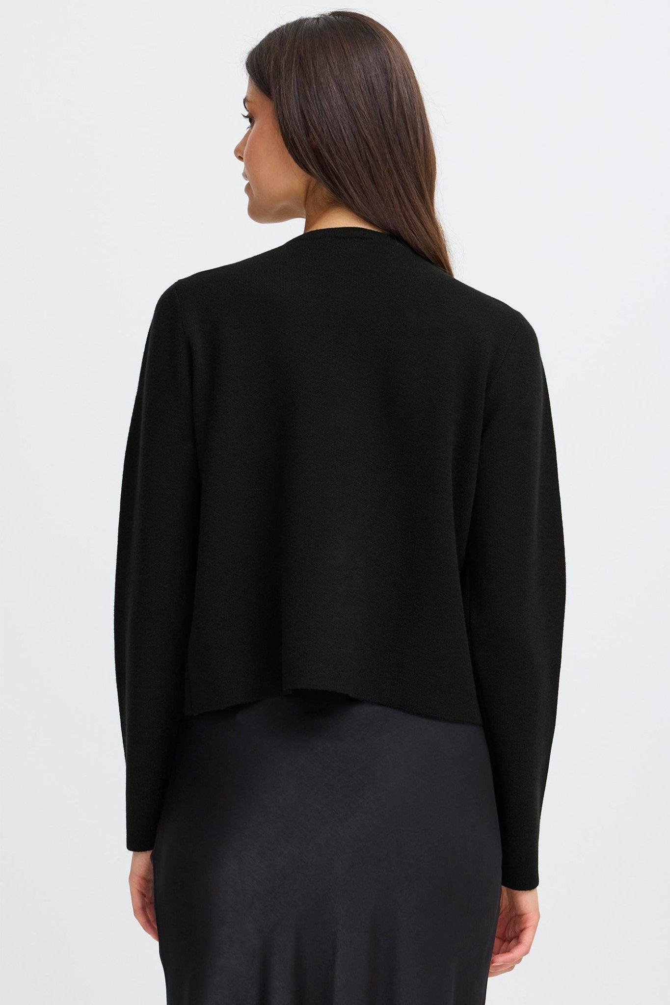 Fransa 20617318 FRSALLY Meteorite Black Cardigan - Dotique - Fransa