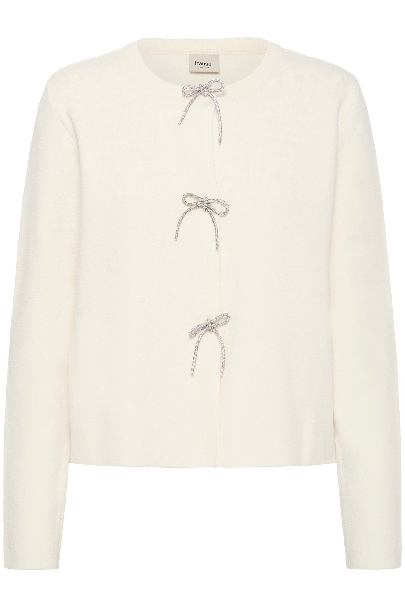 Fransa 20617318 FRSALLY Whisper White Cardigan - Dotique - Fransa