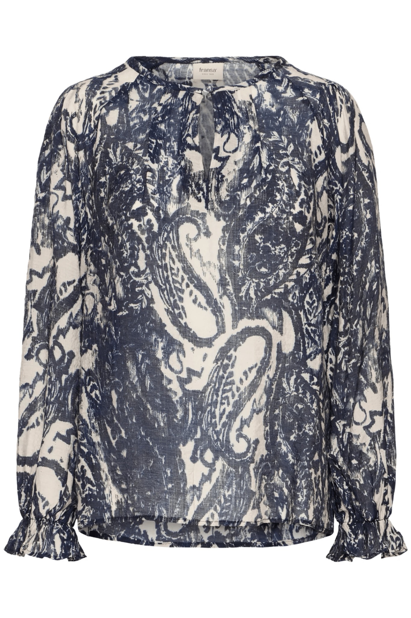 Fransa 20617331 FRILLI BL Blouse Paisley Pumcestone - Dotique - Fransa