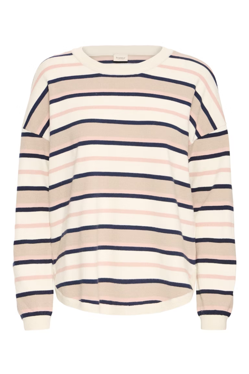 Fransa FRMELANI pullover in Rose Smoke Stripe – women’s knit jumper – Dotique