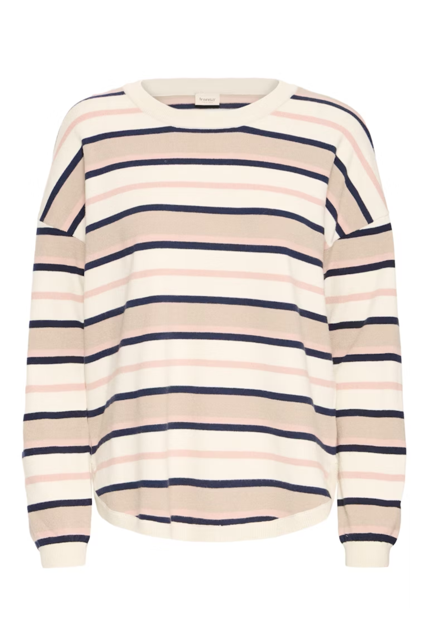 Fransa FRMELANI pullover in Rose Smoke Stripe – women’s knit jumper – Dotique