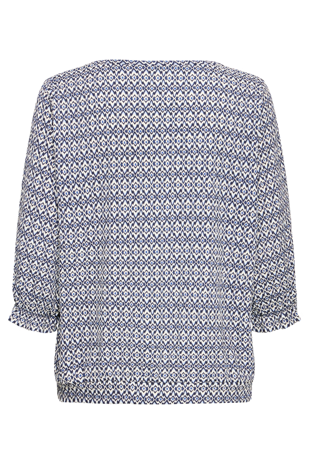 Fransa FRSLOANE T-shirt in Ethnic Lines Navy – women’s graphic tee – Dotique