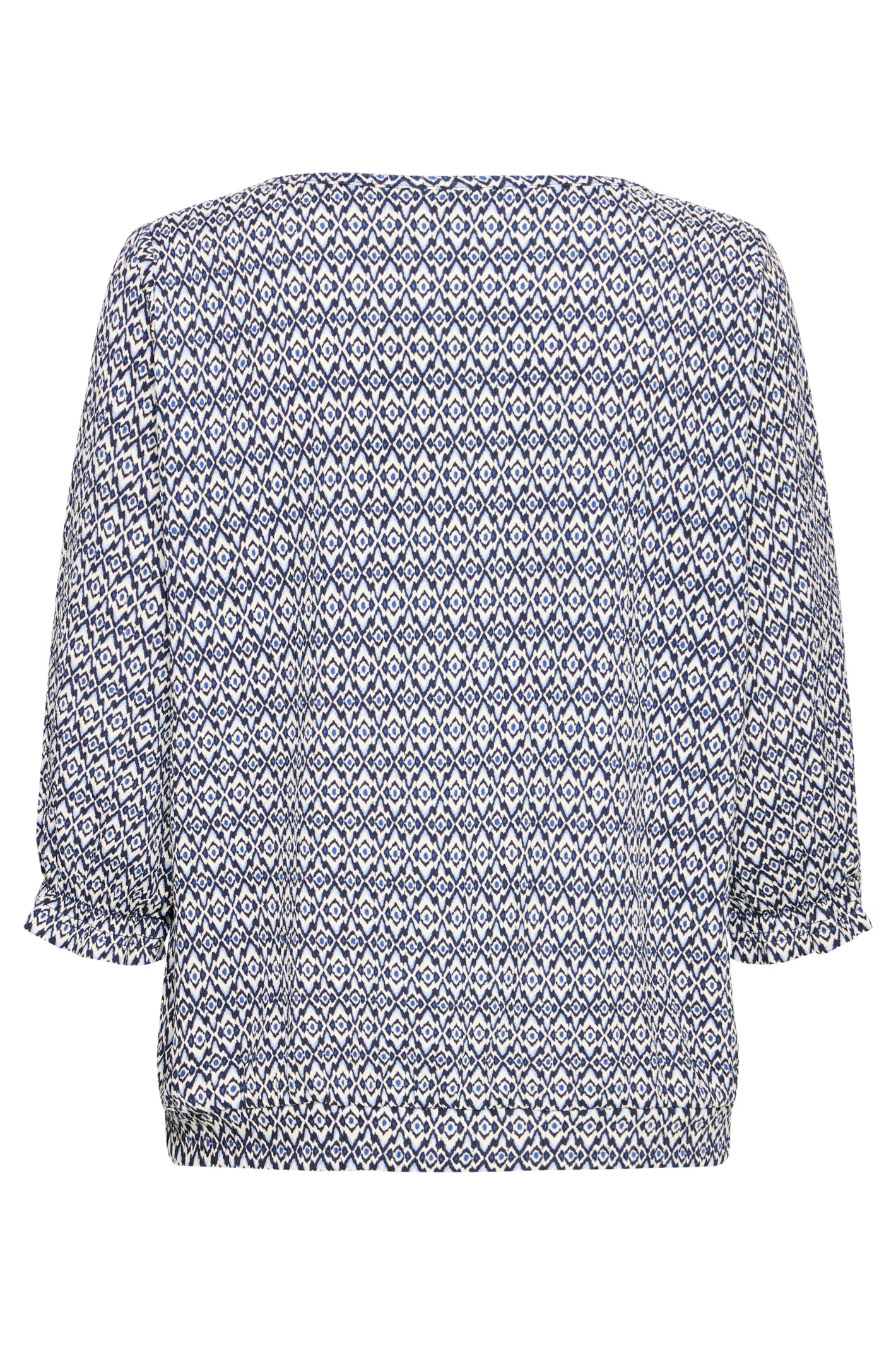 Fransa FRSLOANE T-shirt in Ethnic Lines Navy – women’s graphic tee – Dotique