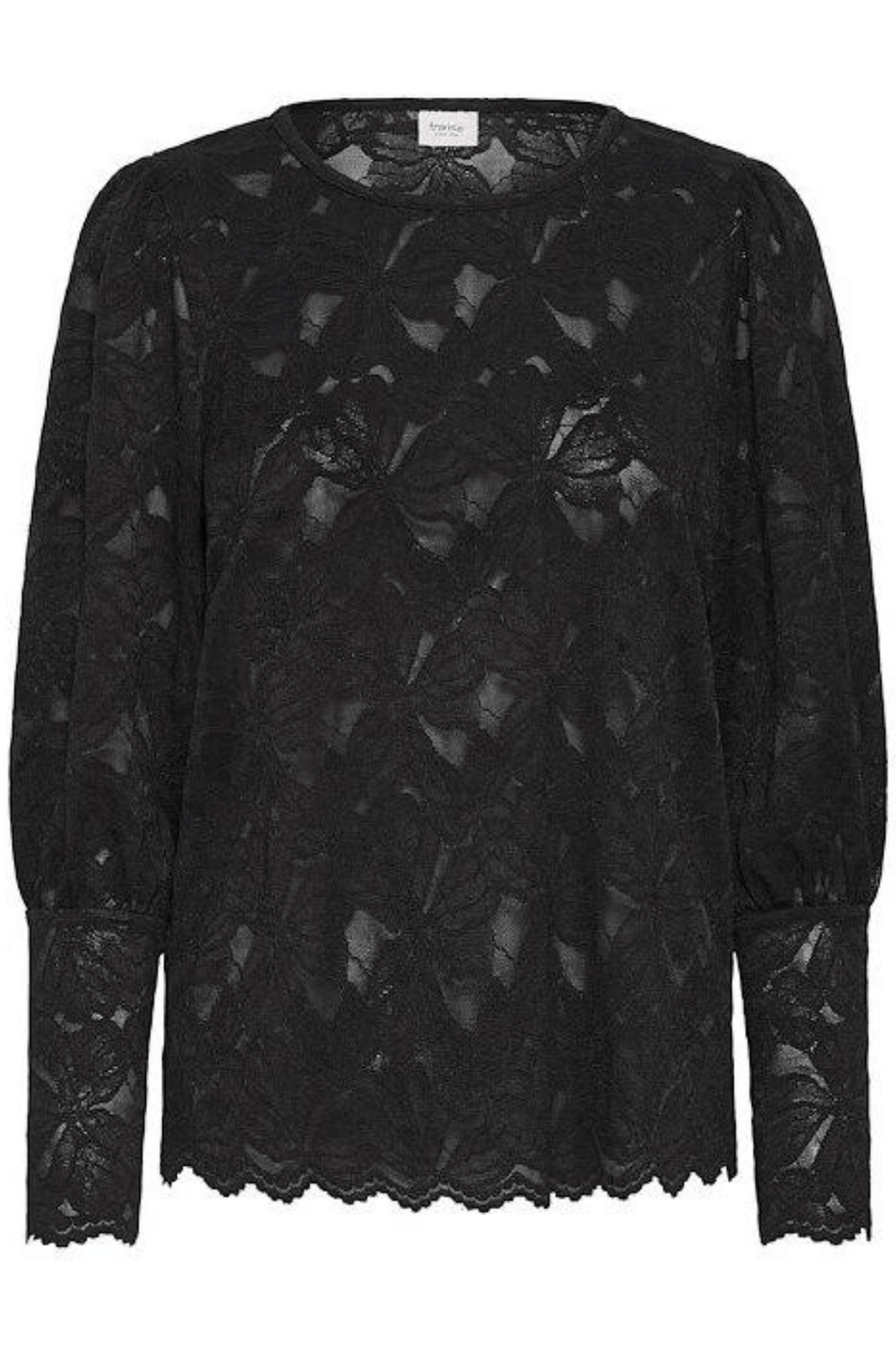 Fransa 20617655 FRMIRABELLE BL 2 Lace Top Meteorite - Dotique - Fransa