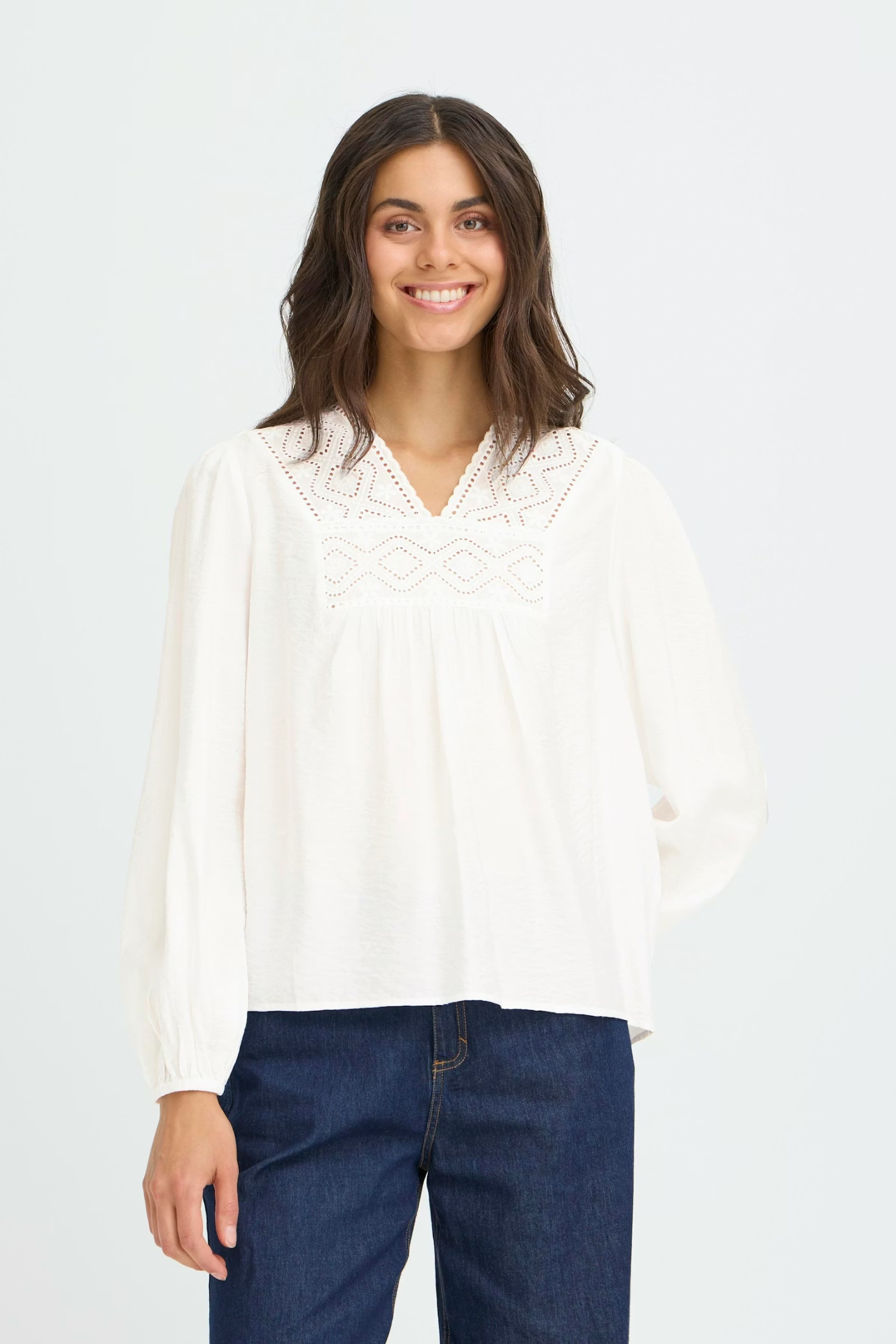 Fransa FRBLONDAS blouse style 20617813 in colour 114800 – women’s long-sleeve blouse