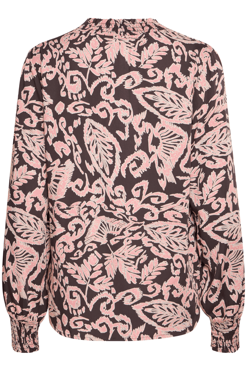 Fransa FRGladis 20614538 - 204297 Black Burgundy V Neck Blouse - Dotique - Fransa