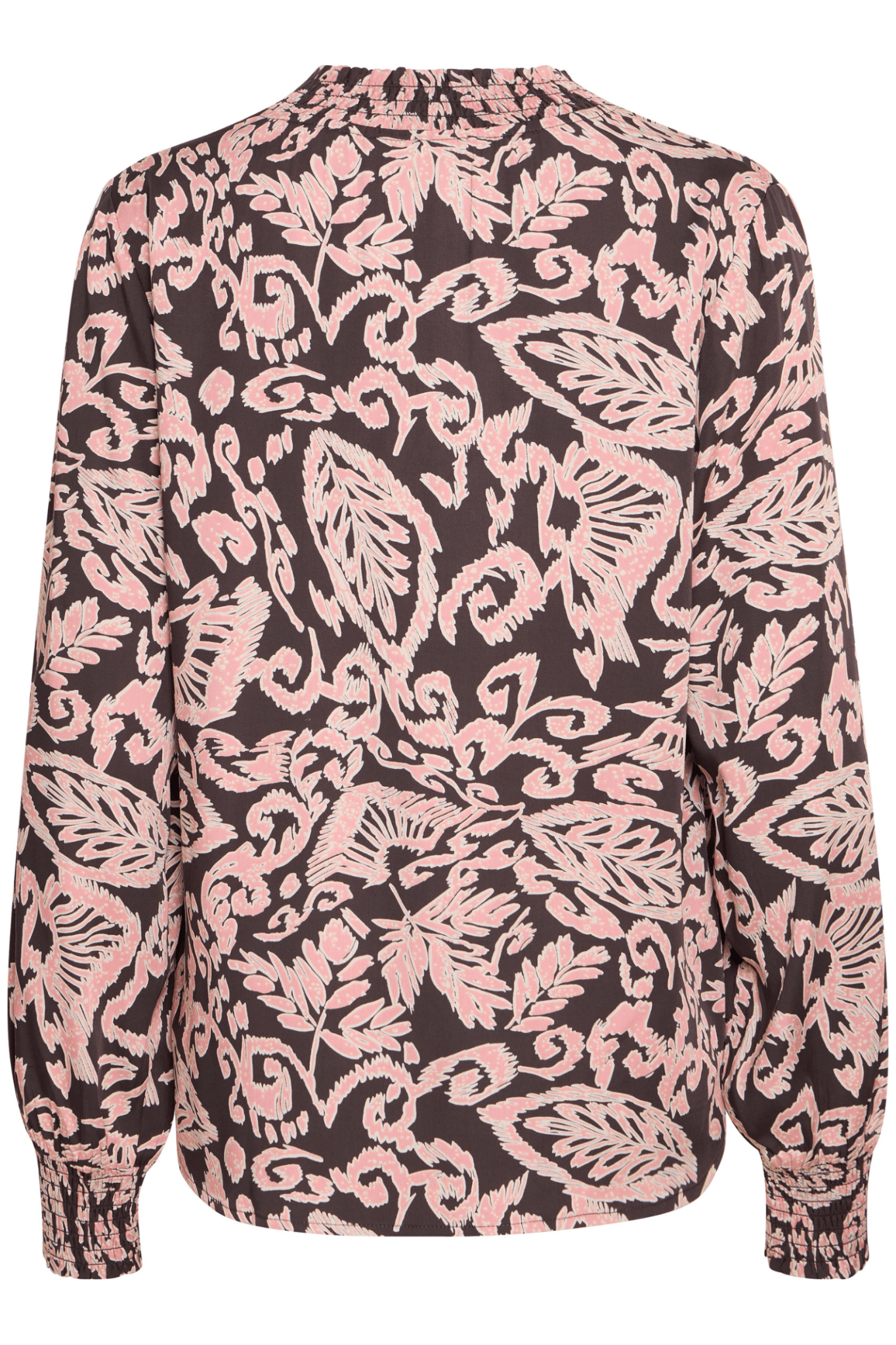 Fransa FRGladis 20614538 - 204297 Black Burgundy V Neck Blouse - Dotique - Fransa