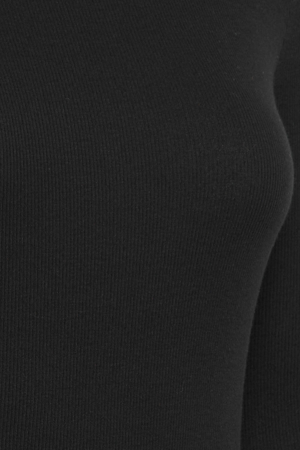 Fransa FRHIZAMOND 2 lace-trim long-sleeved top in Black – fabric detail