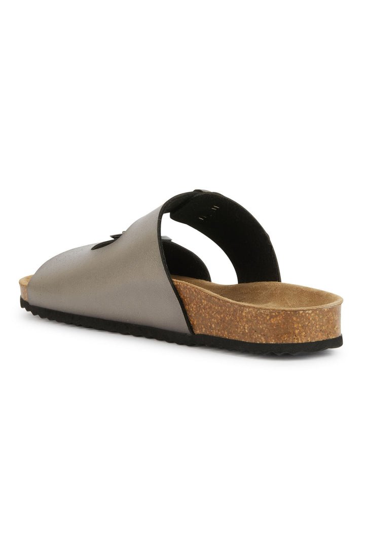 Geox C1357 Brionia Sint Metal Gun Sandals - Dotique