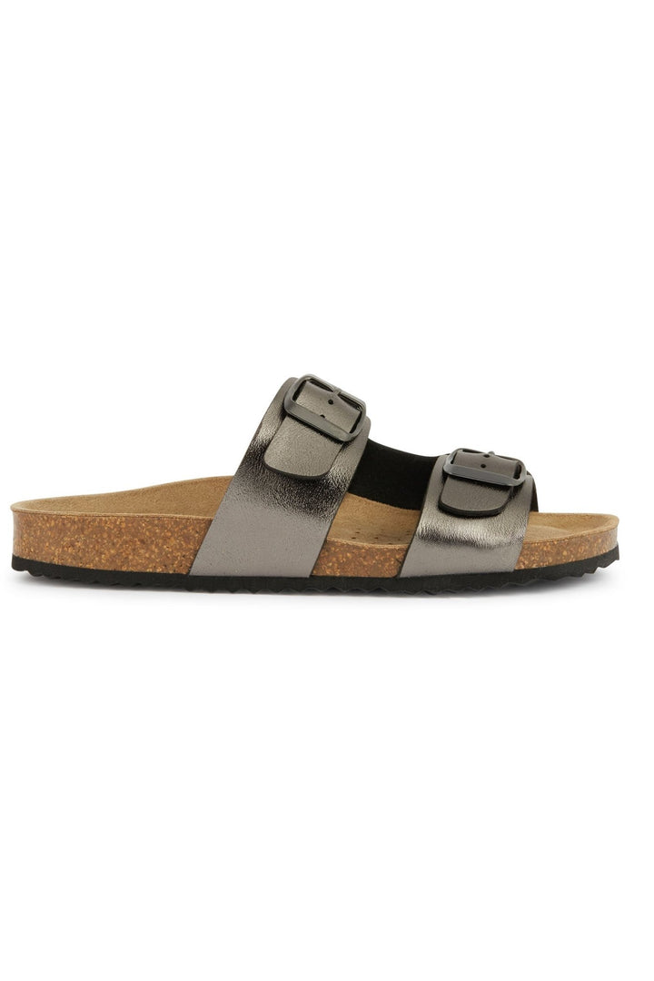 Geox C1357 Brionia Sint Metal Gun Sandals - Dotique