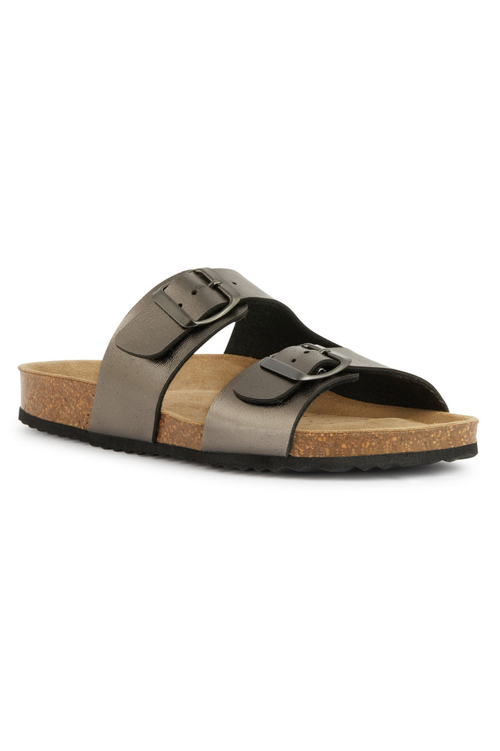 Geox C1357 Brionia Sint Metal Gun Sandals - Dotique