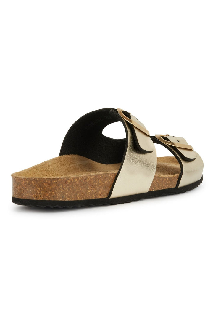Geox C2012 Brionia Sint Metal Lt Gold Sandals - Dotique