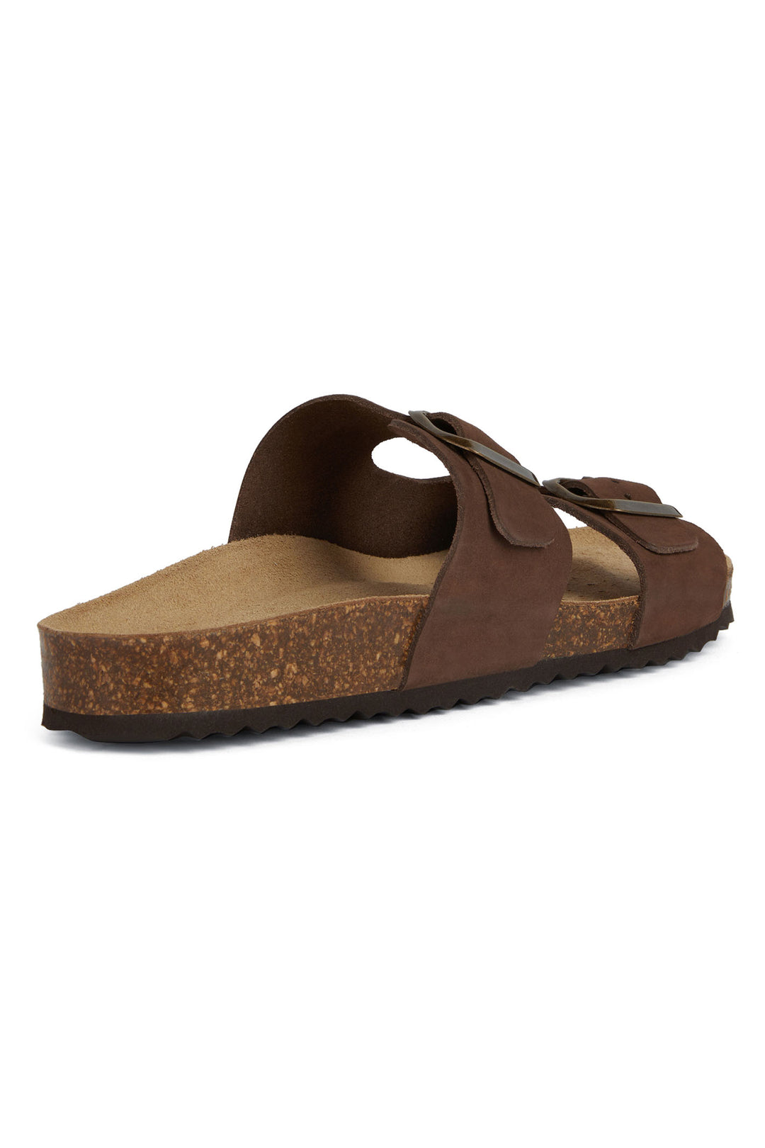 Geox C6009 Brionia Coffee Brown Vit Nubuck Sandals - Dotique