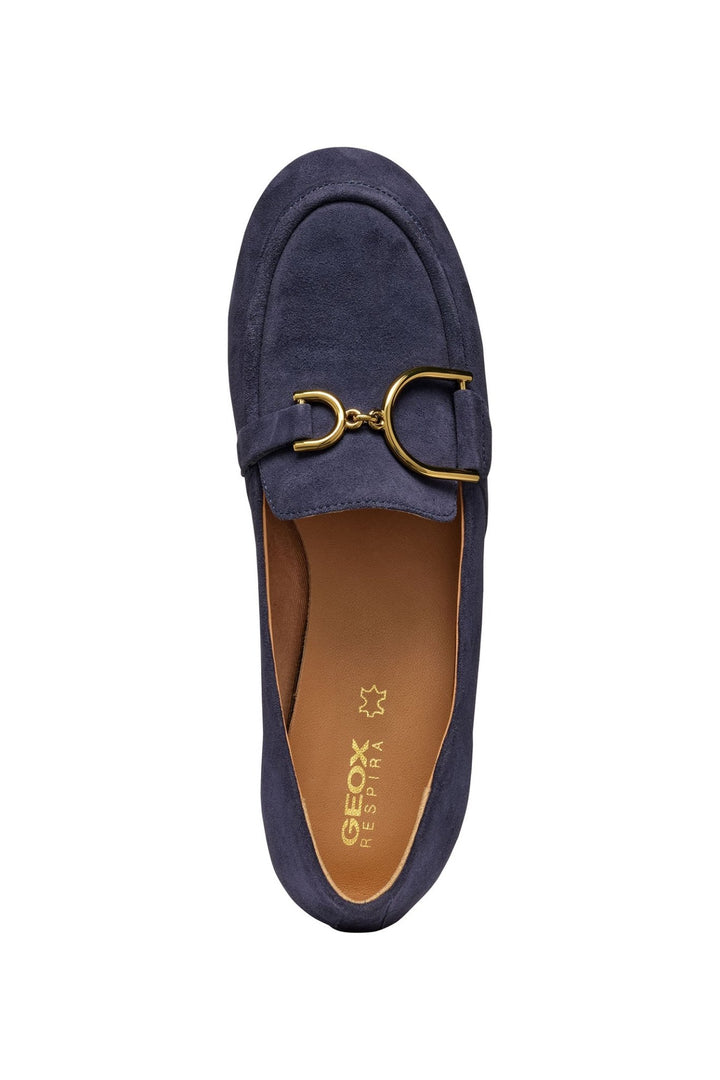 Geox D45MUJ Palmaria Navy Suede Shoe - Dotique