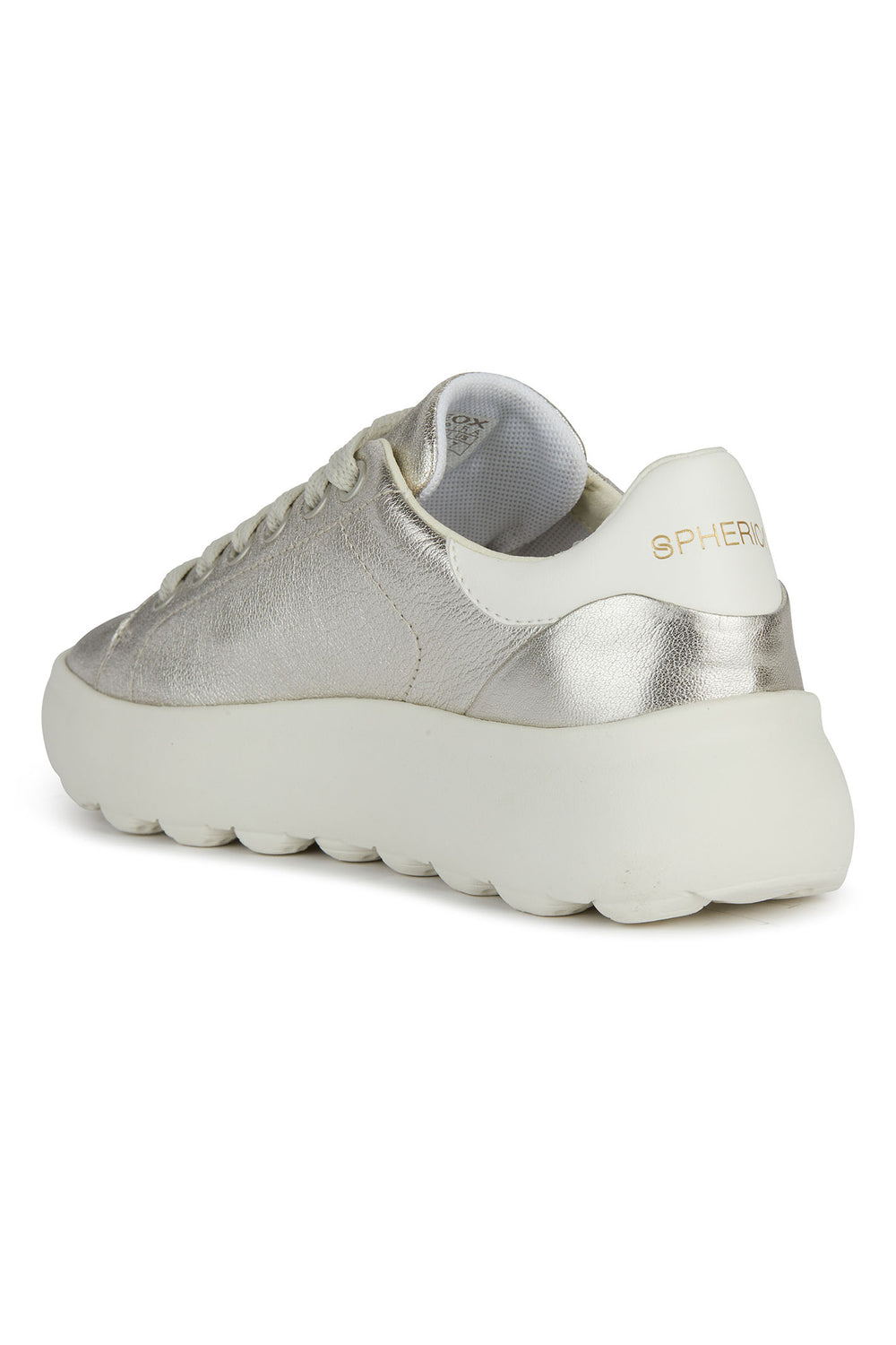 Geox D45TCC Spheric Gold Optic White Trainer - Dotique