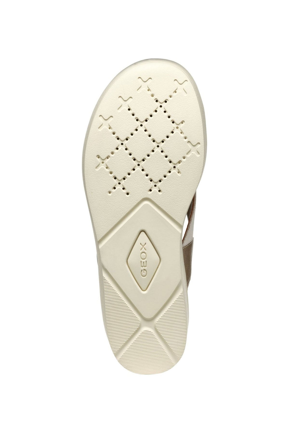 Geox Xand 2.2s Woman Light Sand Light Gold Wedge Sandals - Dotique