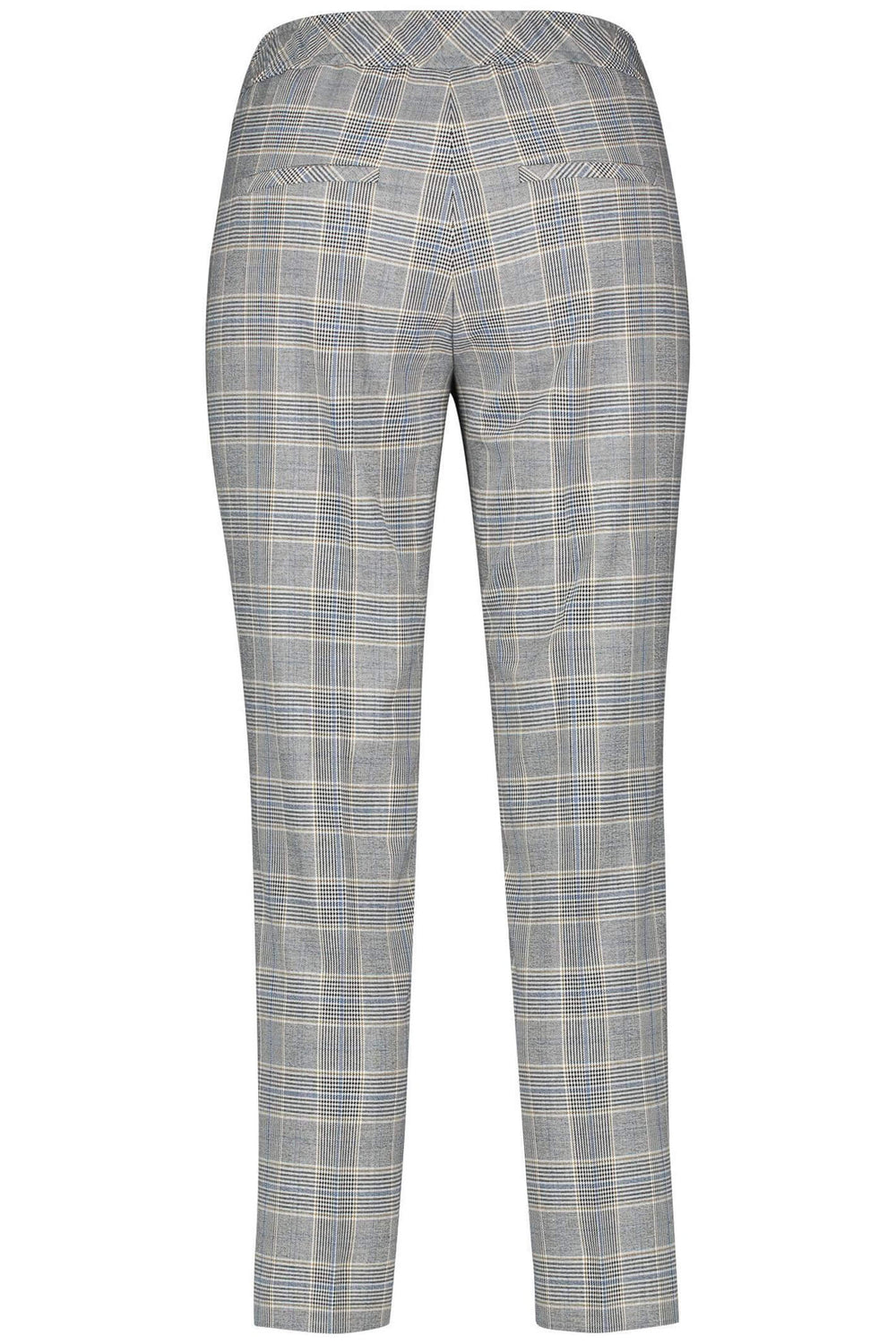 Gerry Weber 220012-31342 Grey Check Trousers - Dotique Chesterfield