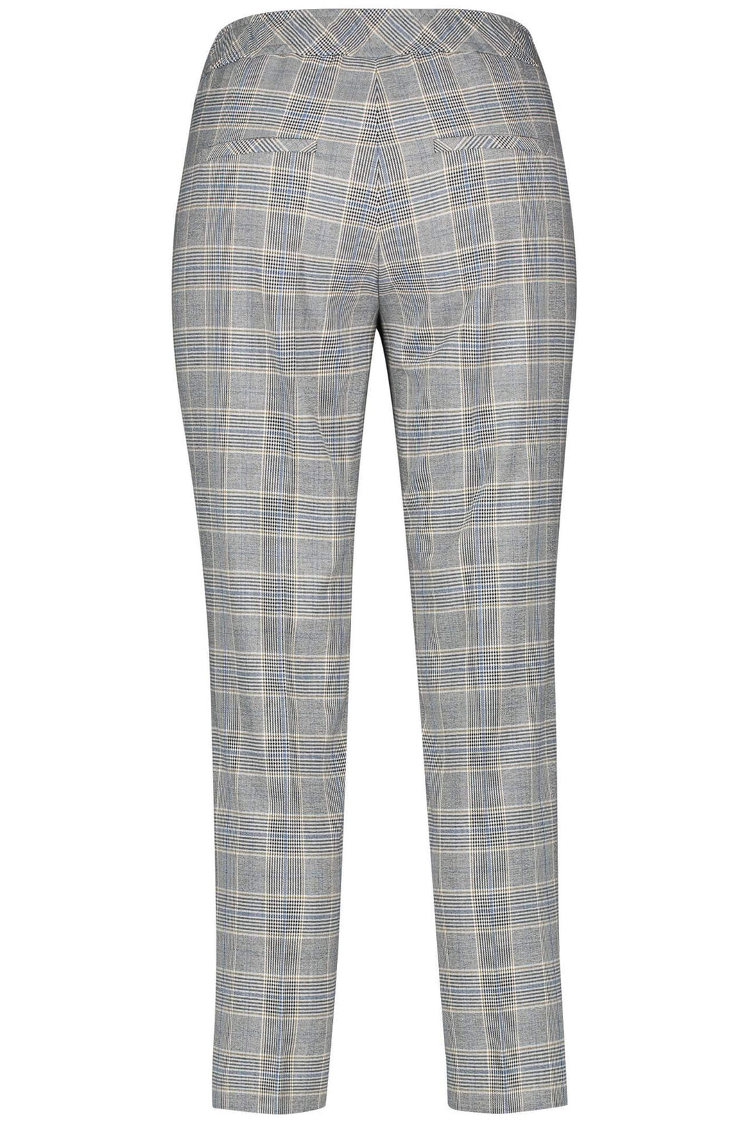 Gerry Weber 220012-31342 Grey Check Trousers - Dotique Chesterfield