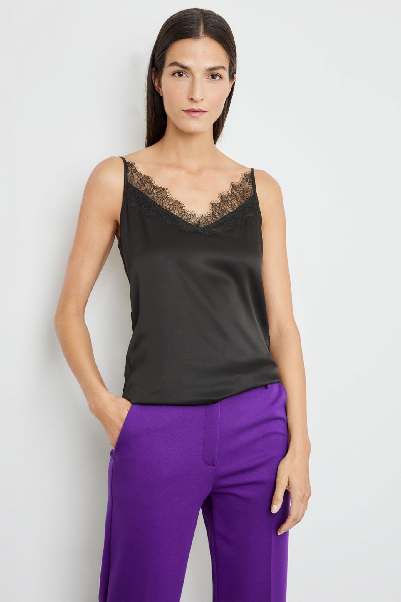 Gerry Weber 270269-35033 Black Lace Camisole - Dotique