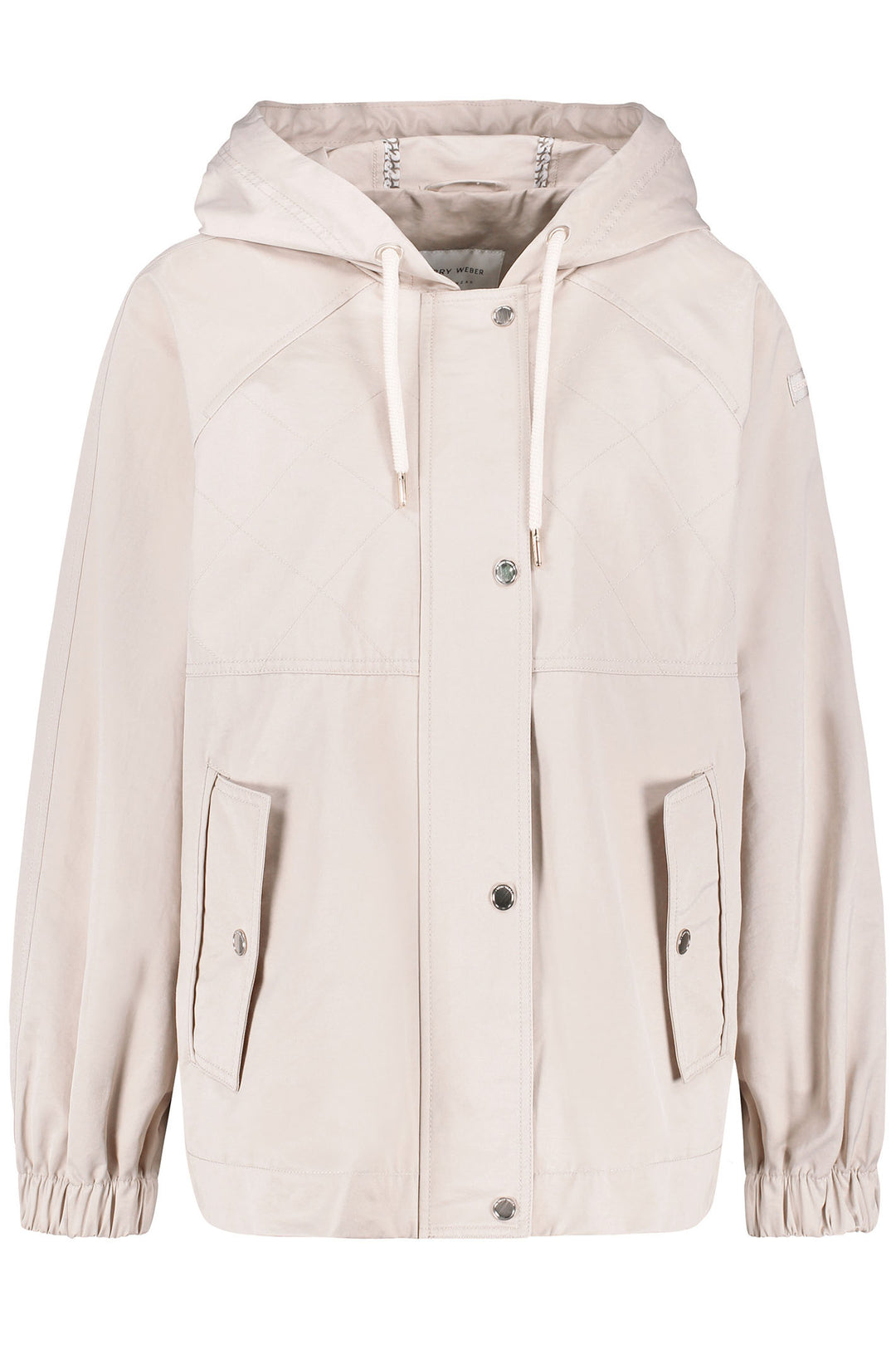 Gerry Weber 350215-31124 Shell Beige Hooded Jacket - Dotique Chesterfield