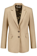 Gerry Weber 430007-31236 Jacket Camel Beige Stripe - Dotique