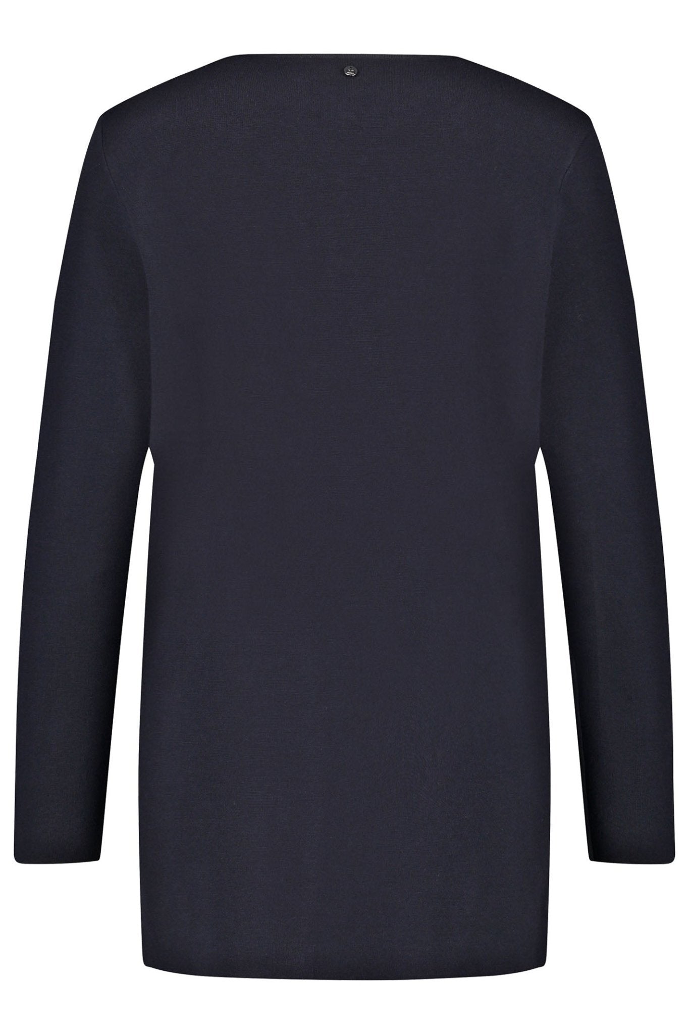 Gerry Weber 935032-44713 Navy Open Front Round Neck Cardigan - Dotique Chesterfield