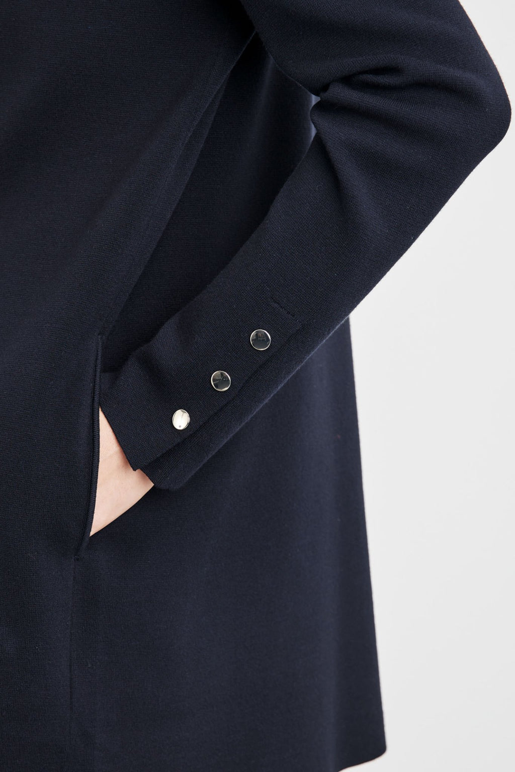 Gerry Weber 935032-44713 Navy Open Front Round Neck Cardigan - Dotique Chesterfield