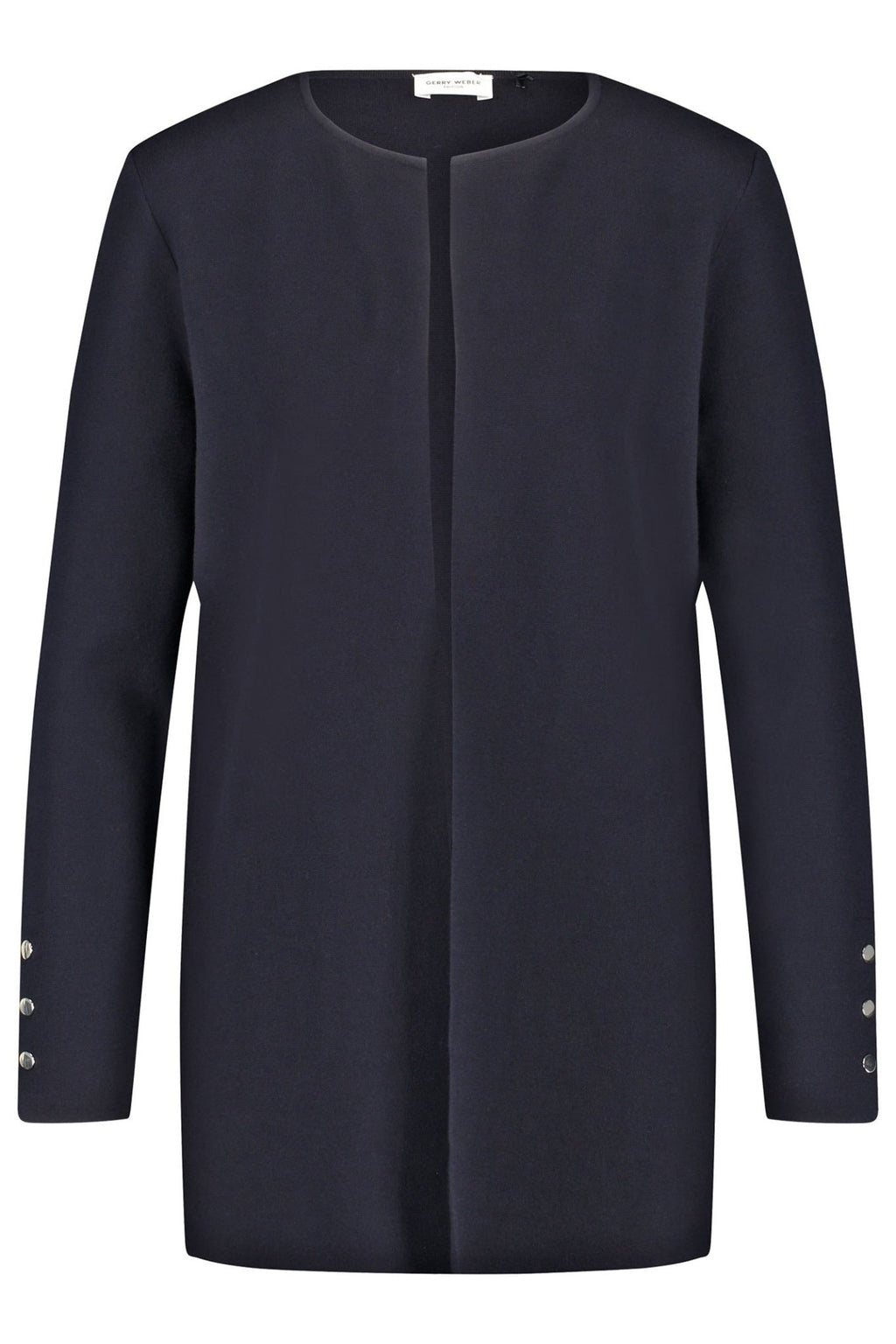 Gerry Weber 935032-44713 Navy Open Front Round Neck Cardigan - Dotique Chesterfield