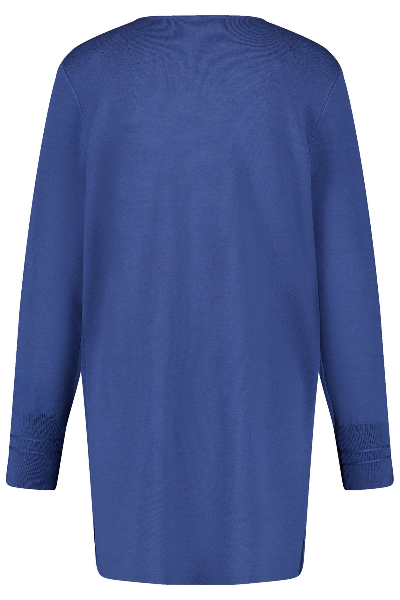 Gerry Weber 935039-44720 Long Cardigan Steel Blue - Dotique