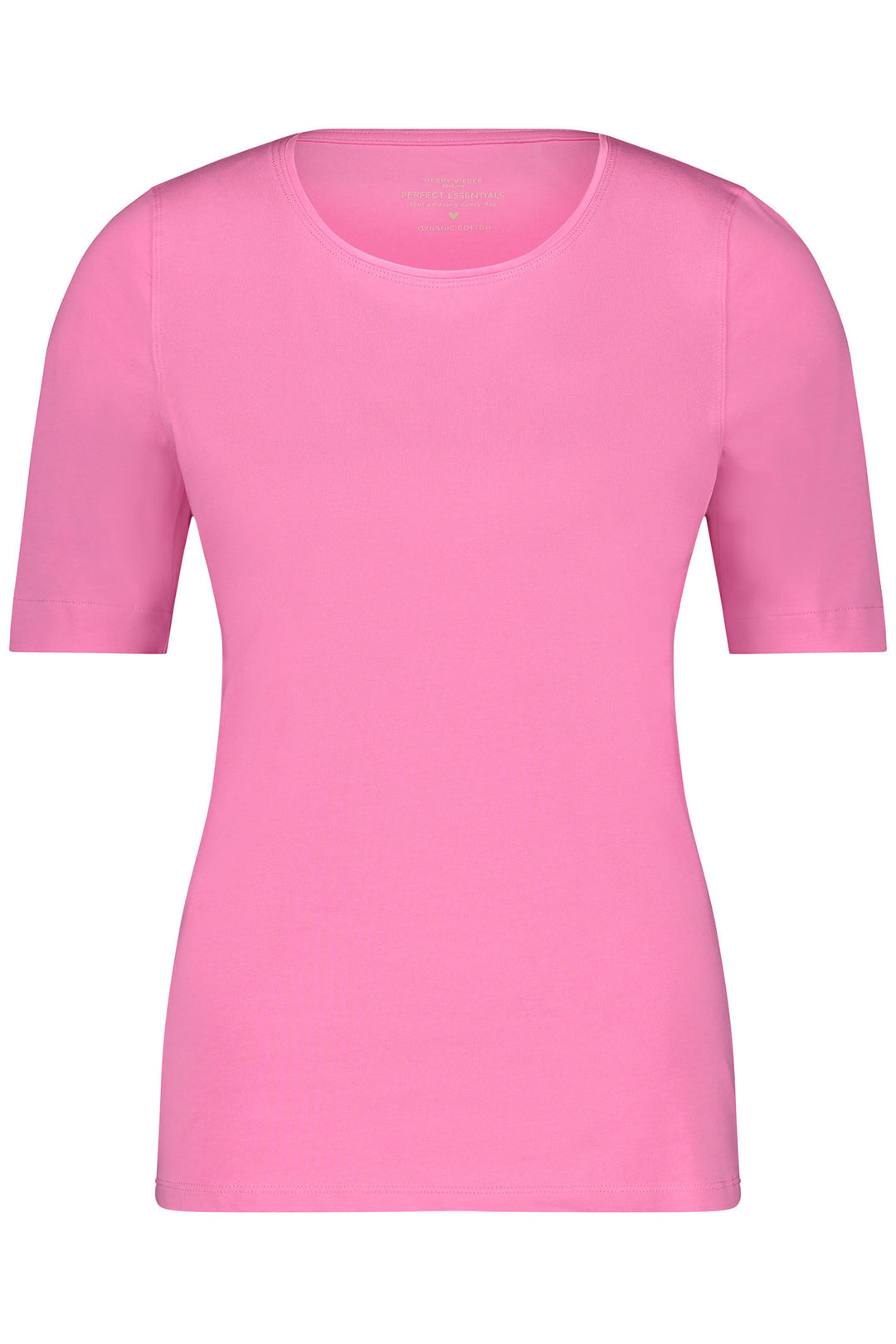 Gerry Weber 977048-44000 Aurora Pink Round Neck T-Shirt - Dotique Chesterfield