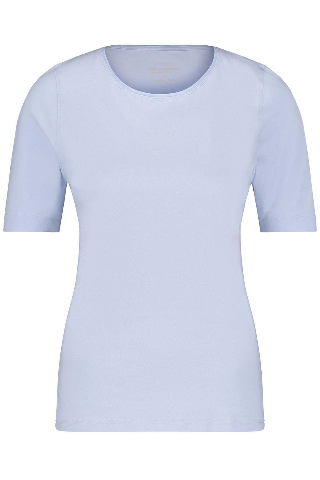 Gerry Weber 977048-44000 Light Blue Round Neck T-Shirt - Dotique Chesterfield