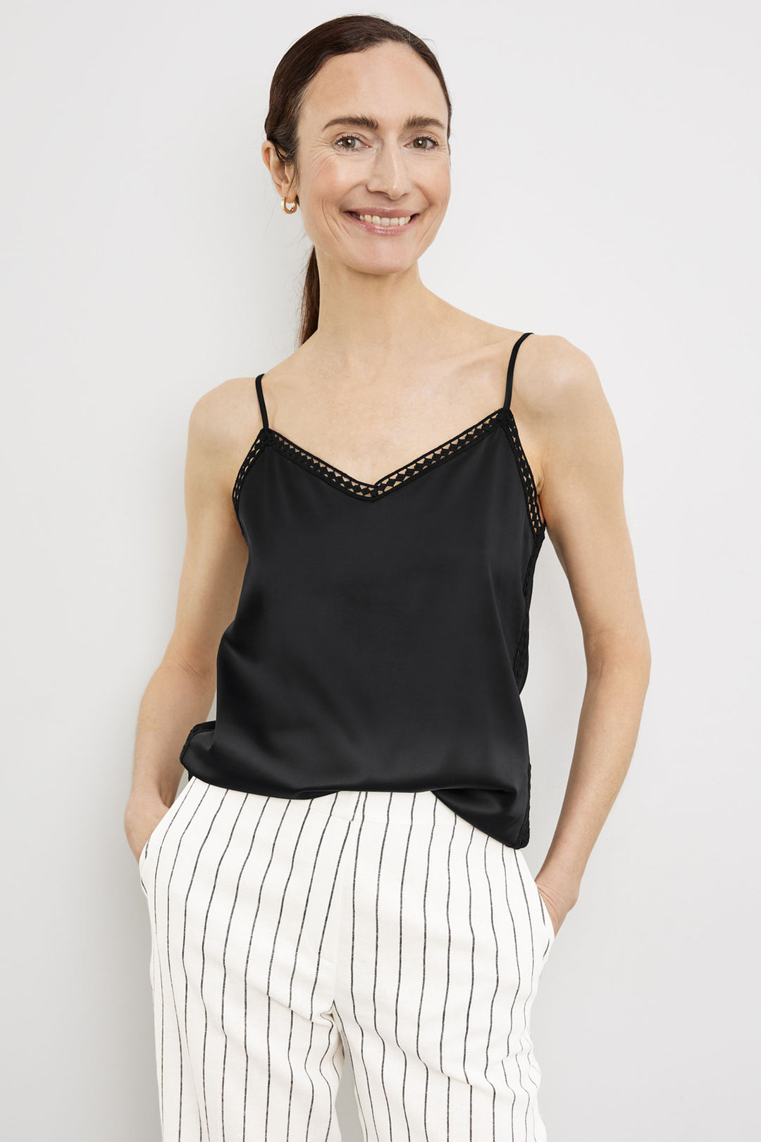 Gerry Weber Camisole Black 370286 35070 - Dotique