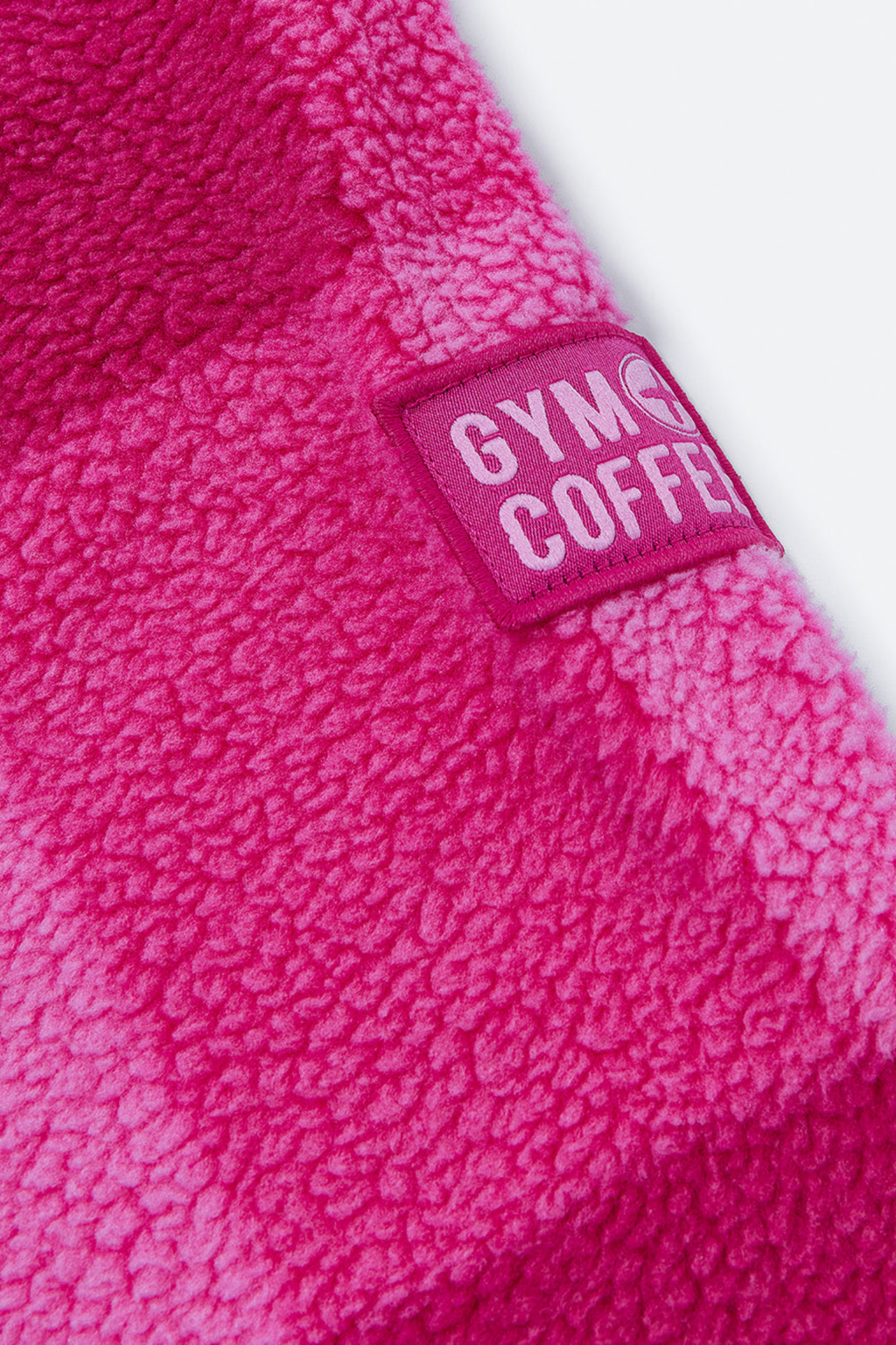 Gym+Coffee Horizon Layer Up Jacket in pink gingham print. Boxy fit, funnel neck and zip pockets. Easy everyday layer. Shop online at Dotique.