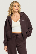 Gym+Coffee Daily Zip Hoodie Mocha Bean