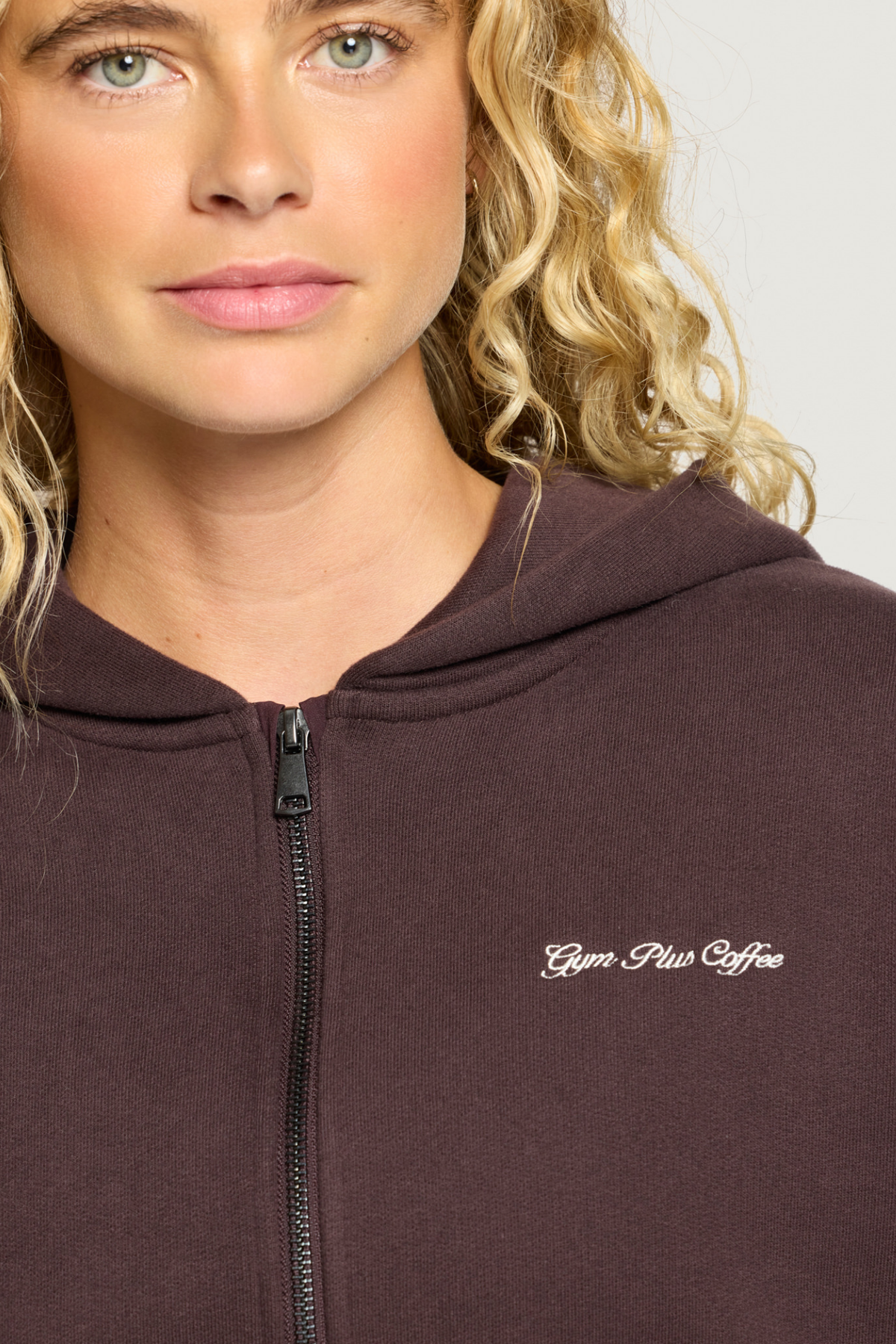 Gym+Coffee Daily Zip Hoodie Mocha Bean