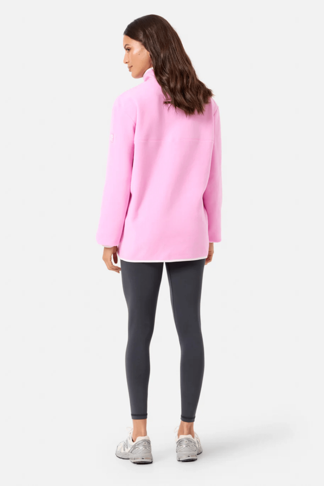 Gym+Coffee Half Snap Polar Fleece (unisex size) - Cotton Candy - Dotique - Gym+Coffee