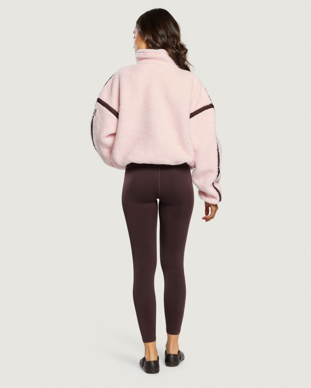Gym+Coffee Industry Fleece Half Zip Ballet Pink