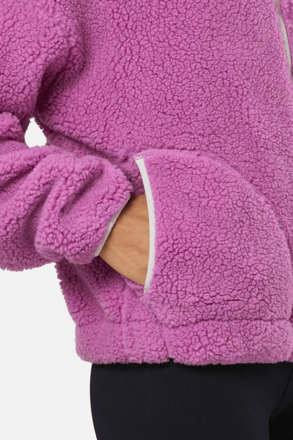 Gym+Coffee Industry Fleece High Collar Jacket Crisp Pink - Dotique - Gym+Coffee