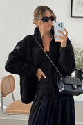 Gym+Coffee Industry Fleece Jacket (unisex) - Black - Dotique - Gym+Coffee