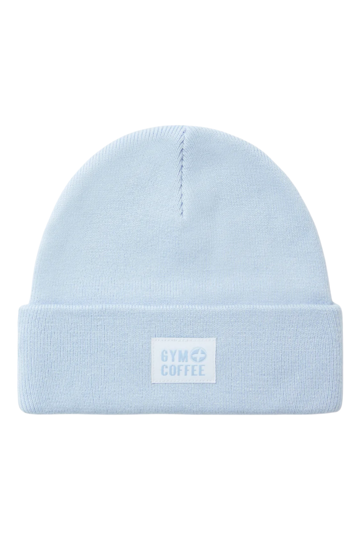 Gym+Coffee Knit Beanie Glacial Blue light blue knit beanie You can shop Gym+Coffee at Dotique