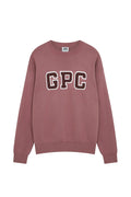 Gym+Coffee Knit Crew in Terra Rose with GPC logo front, soft breathable fabric, shop Gym+Coffee at Dotique