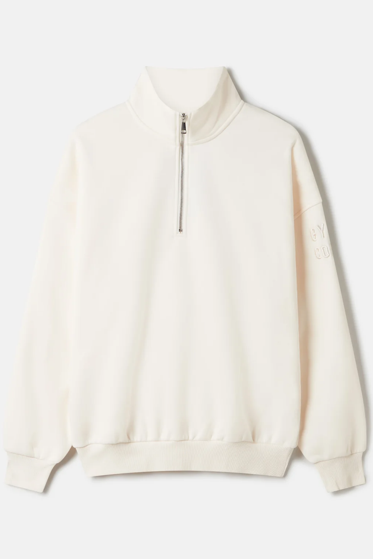 Gym+Coffee Sierra Half Zip Sweatshirt Ecru by Gym+Coffee. Shop Gym+Coffee at Dotique.
