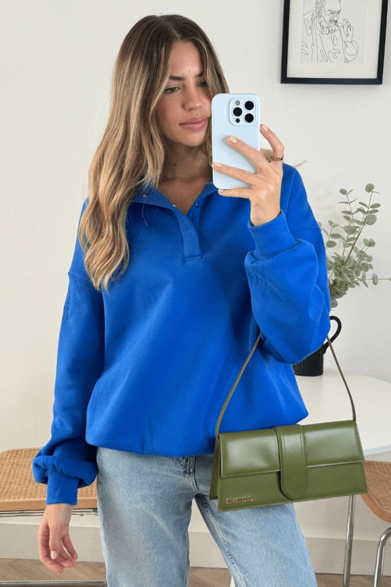 Gym+Coffee Sierra Snap Collar - Azure Blue - Dotique - Gym+Coffee