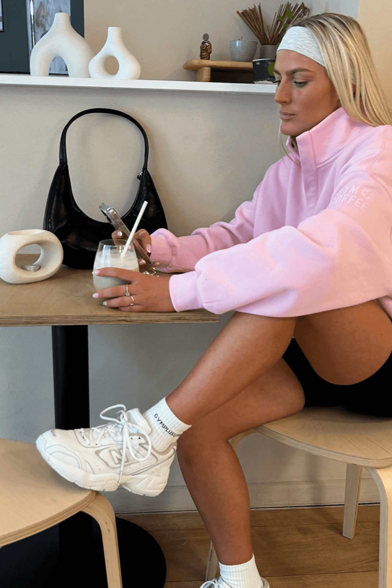 Gym+Coffee Sierra Snap Collar - Baby Pink - Dotique - Gym+Coffee