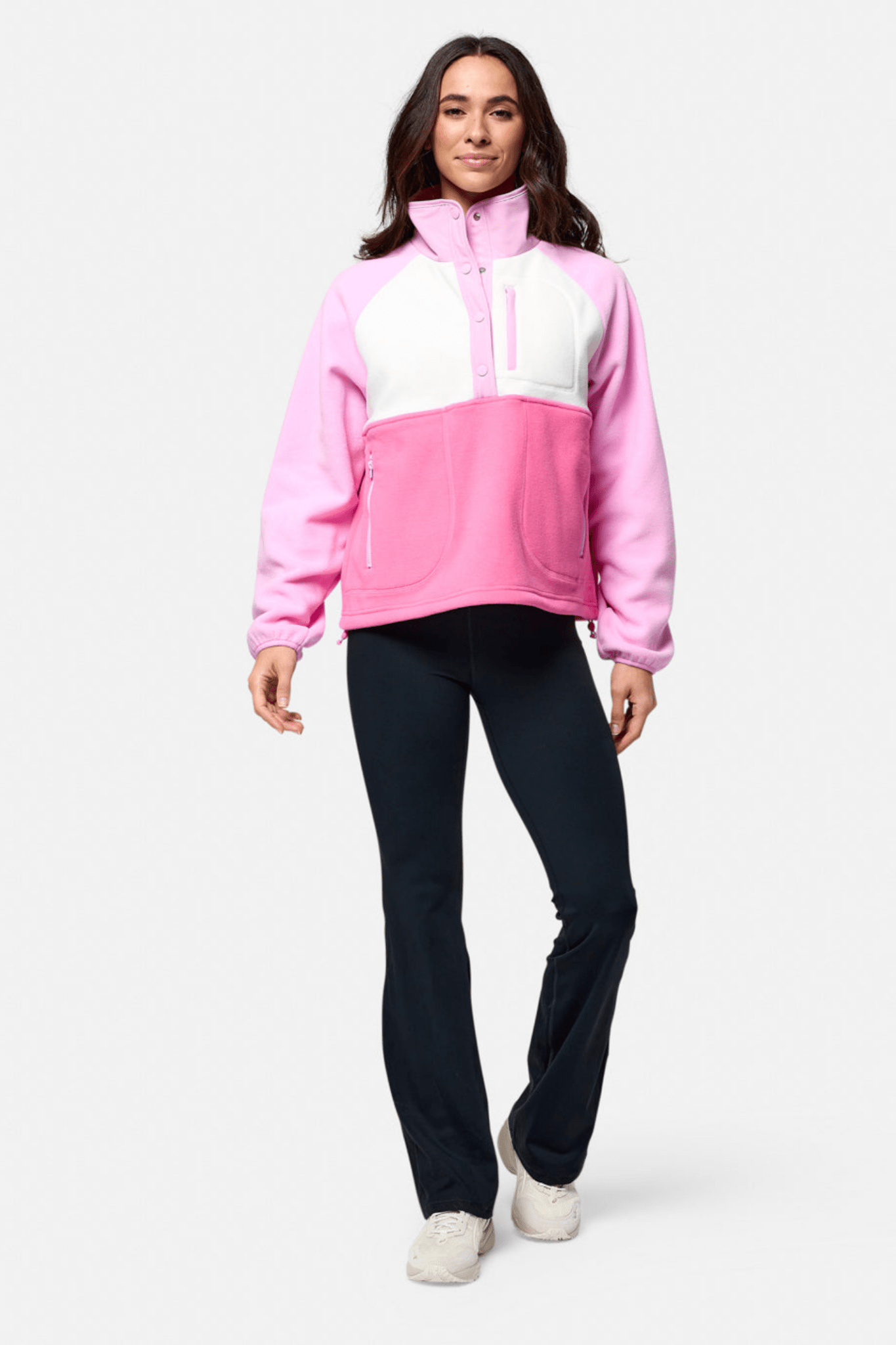 Gym+Coffee Snap Polar Fleece - Cotton Candy - Dotique - Gym+Coffee