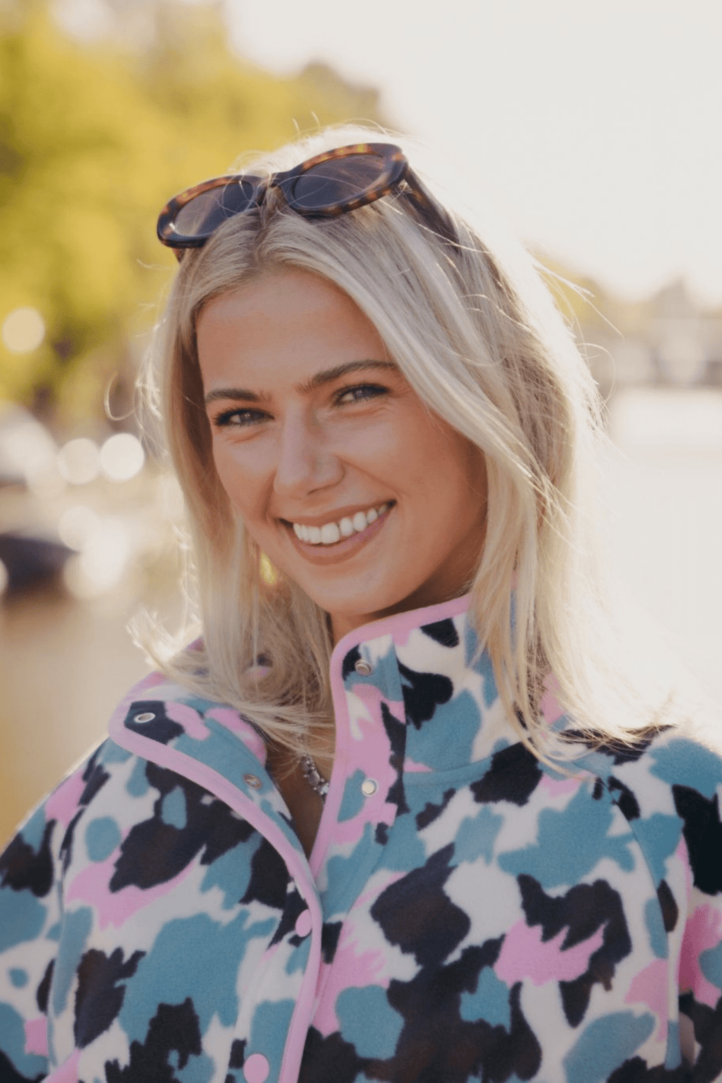 Gym+Coffee Snap Polar Fleece Light Pop Print - Dotique - Gym+Coffee