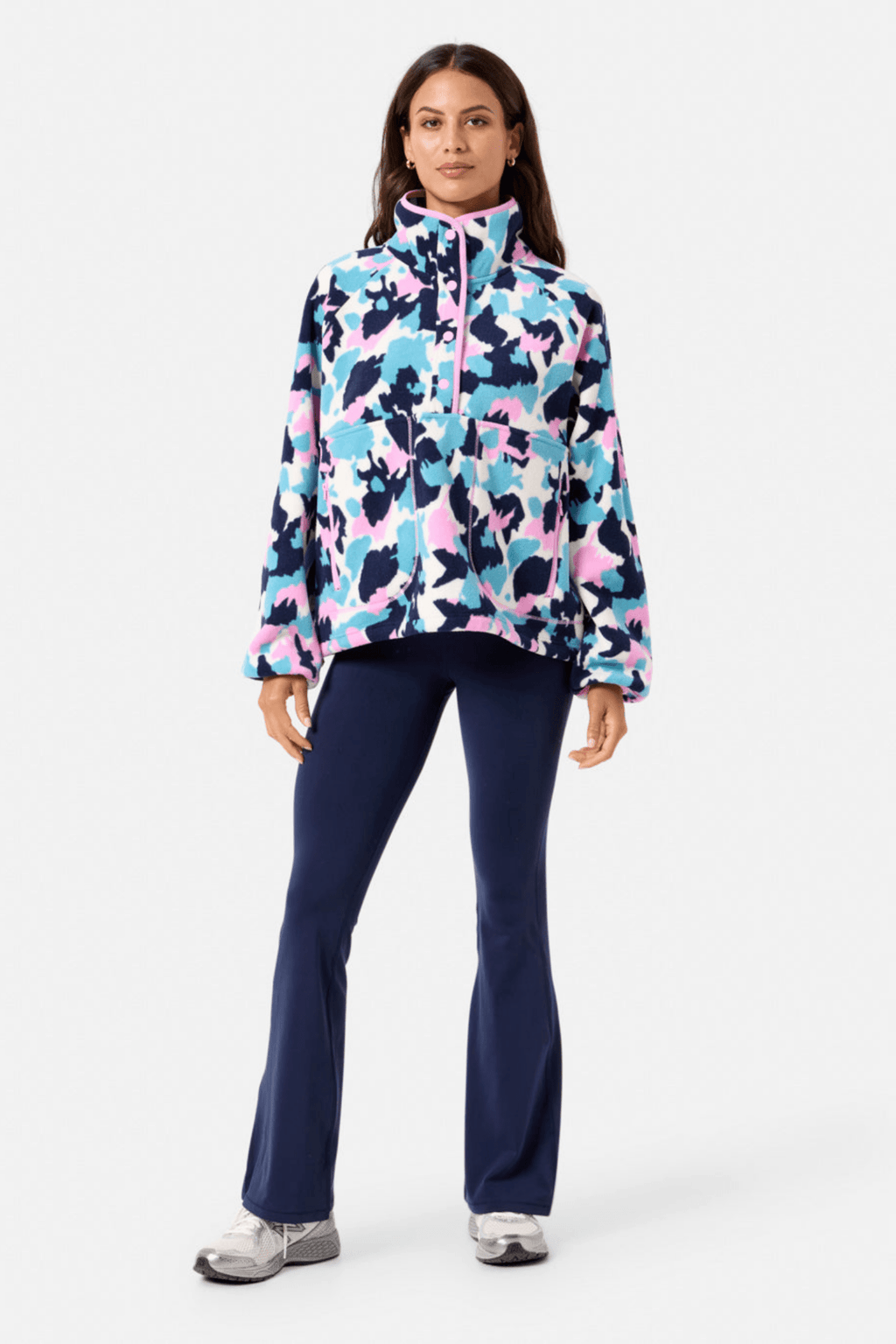 Gym+Coffee Snap Polar Fleece Light Pop Print - Dotique - Gym+Coffee